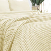 Waffle Thermal Blanket With Pillow King Size